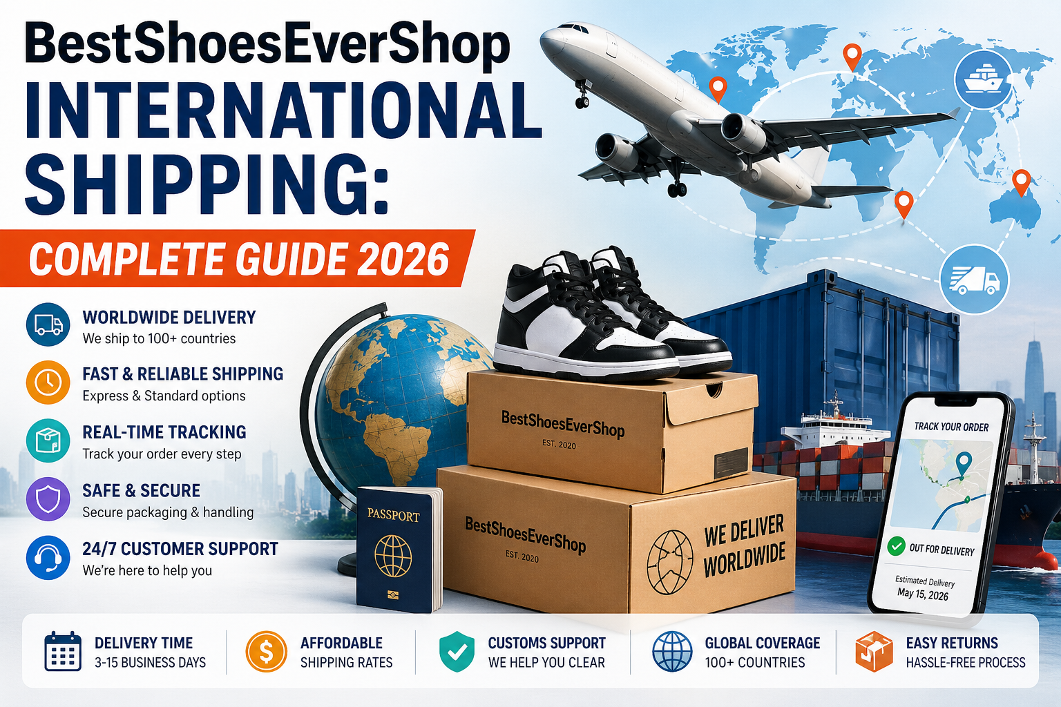 BestShoesEverShop International Shipping: Complete Guide 2026