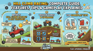 Hill Climb Racing – Complete Guide, Stages, Vehicles & Gameplay Strategy